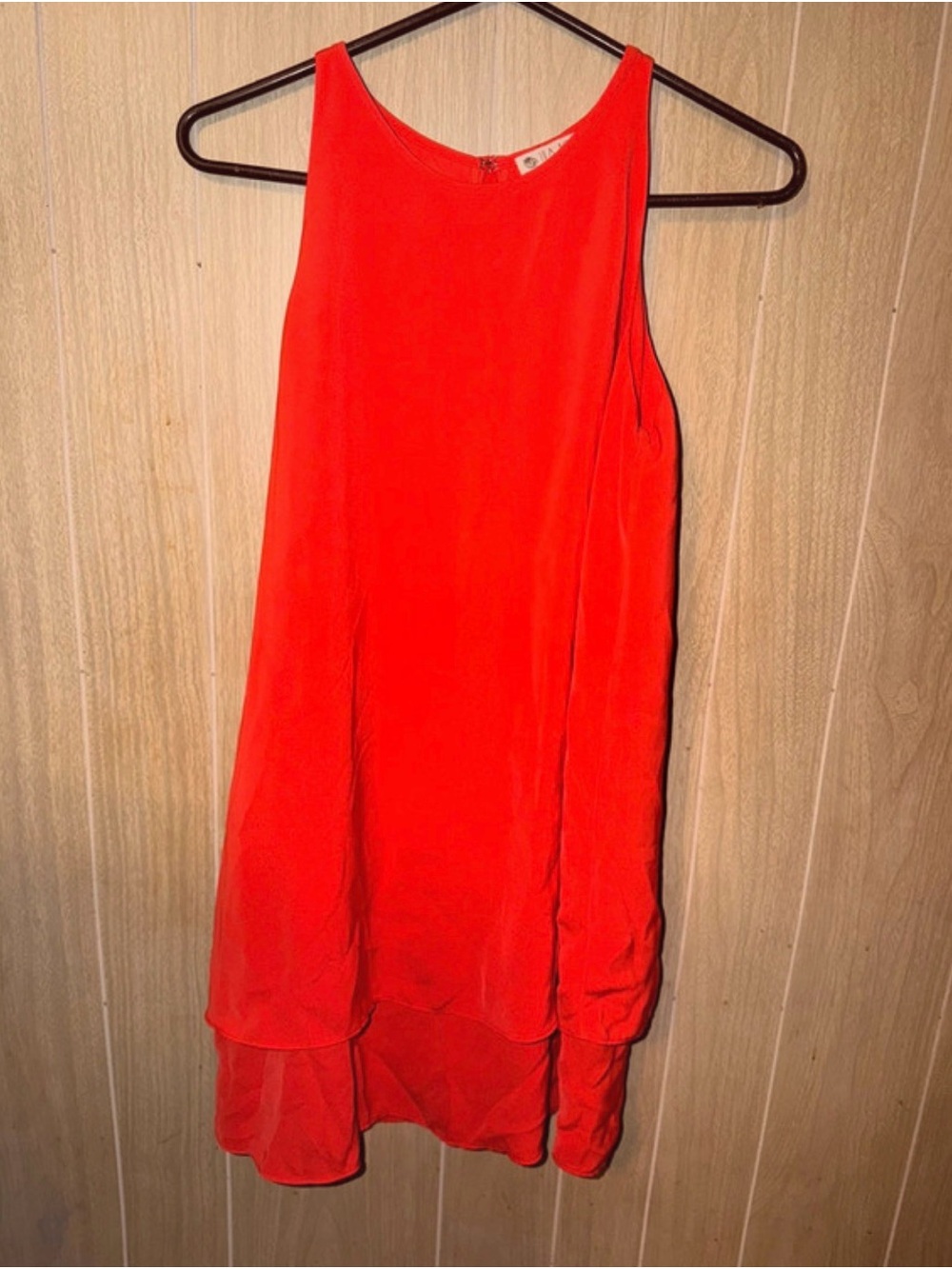 Lila Rose Vibrant Red High-Low Sleeveless Dress